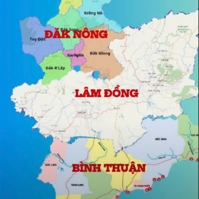 Công tác sắp xếp, sát nhập đơn vị hành chính Bình Thuận - Lâm Đồng - Đăk Nông