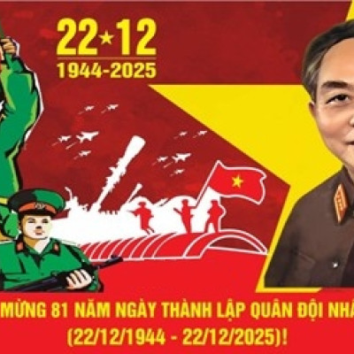 Chào mừng 81 năm ngày thành lập Quân đội nhân dân Việt Nam (22/12/1944 - 22/12/2025)