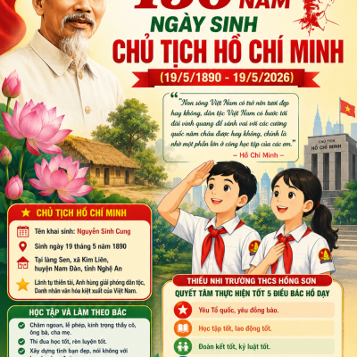 Kỷ niệm 136 năm ngày sinh chủ tịch Hồ Chí Minh (19/5/1890 - 19/5/2026)