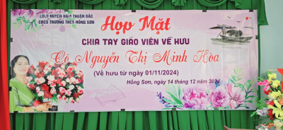 Chia tay GV về Hưu (Cô Hoà), năm học: 2024 - 2025