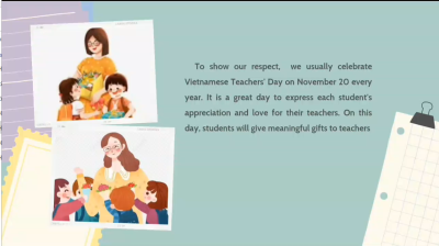 Happy Teachers' Day, Cẩm Tú 9.6