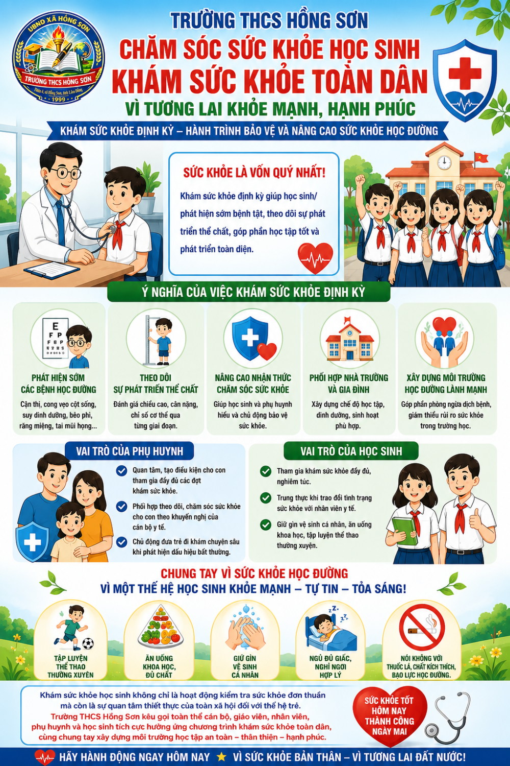 Khám sức khỏe học sinh