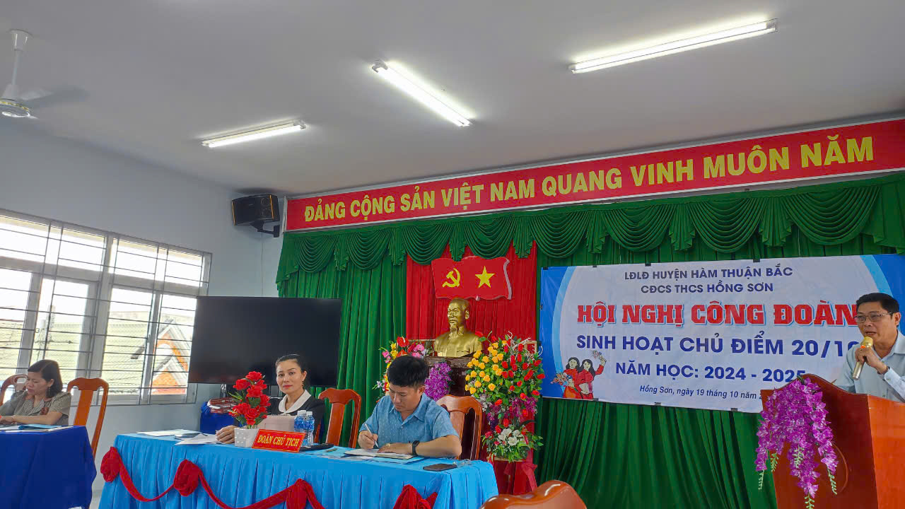 Hội Nghị Công đoàn, năm học: 2024 - 2025